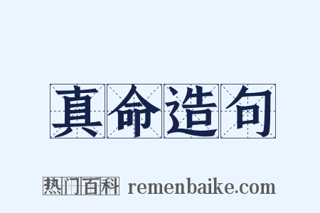 真命造句是什么意思的图片